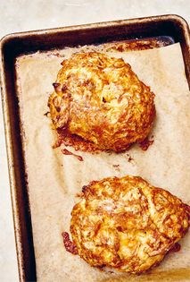 Giant cheddar gougères
