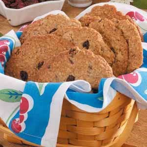 Giant cherry oatmeal cookies