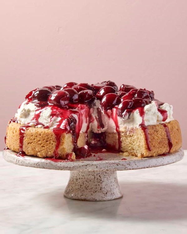 Giant cherry shortcake 