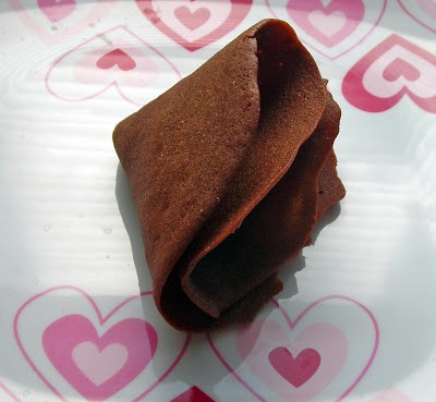 Giant chocolate fortune cookies