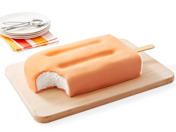 Giant creamsicle cake