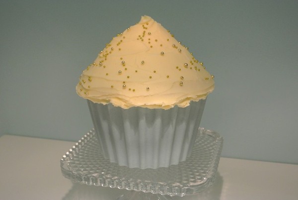 Giant cupcake chocolate shell