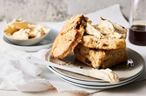 Giant date and ginger scones
