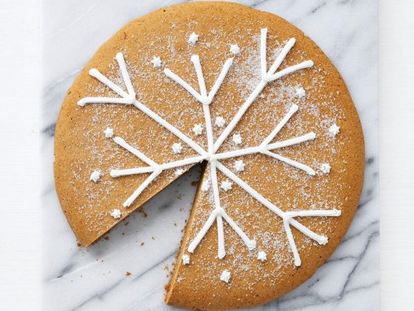 Giant gingerbread cookie