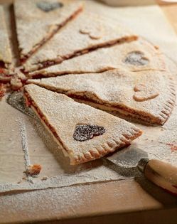 Giant jam cookie