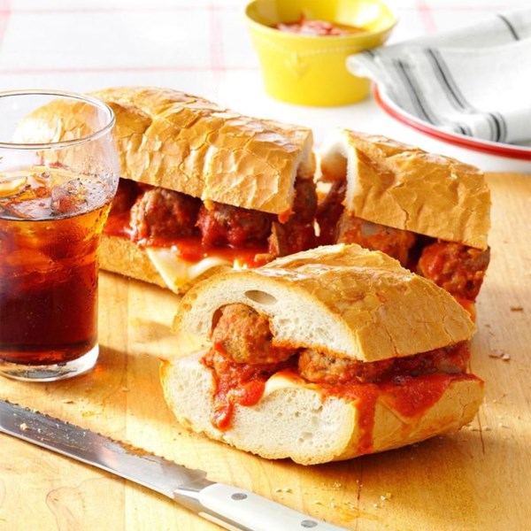 Giant meatball sub