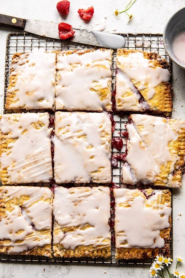 Giant strawberries n' cream Pop Tart