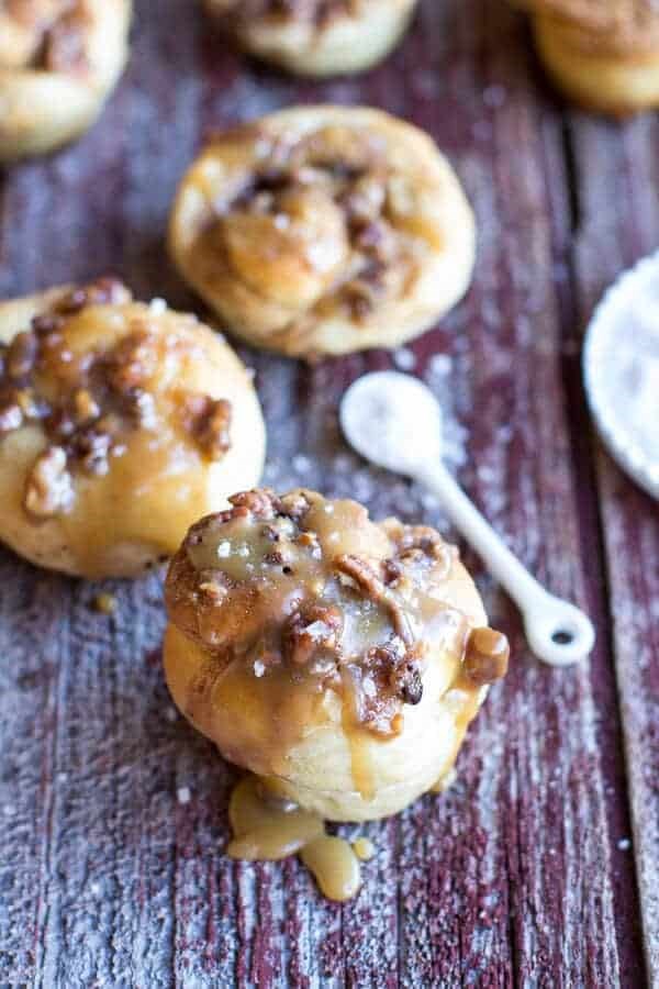 Giant vanilla salted butterscotch sticky buns