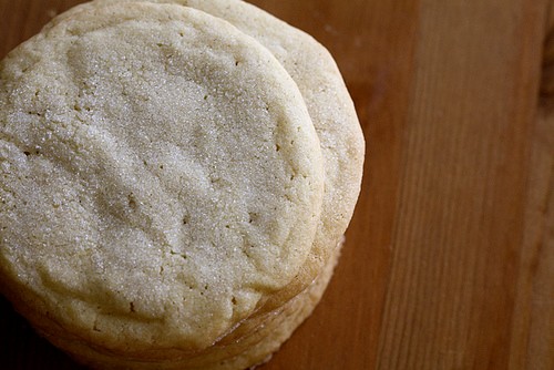 Giant vanilla sugar cookies