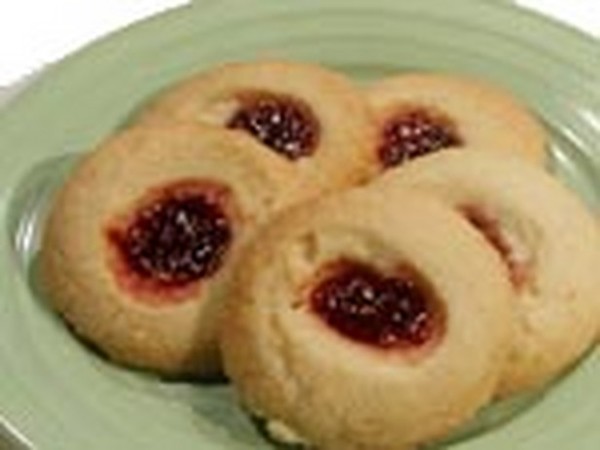 Giant's thumbprint butter cookies