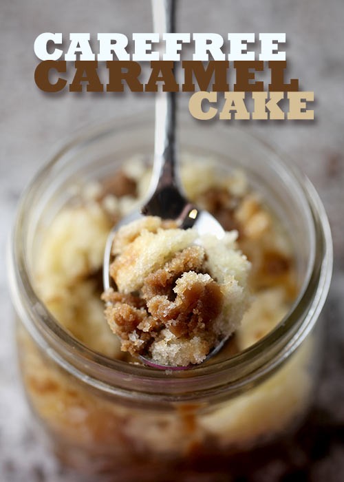 GiGi's caramel cake ... in jars