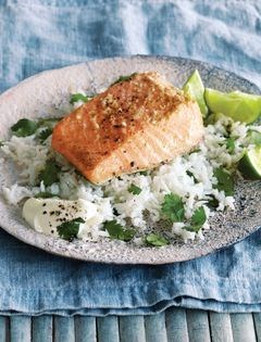 Gin & tonic coriander salmon
