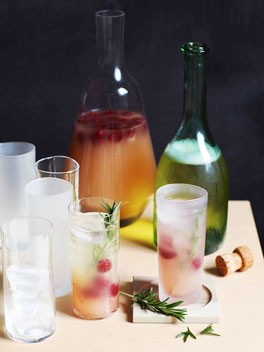 Gin and naked barley water