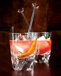 Gin-Campari old-fashioned