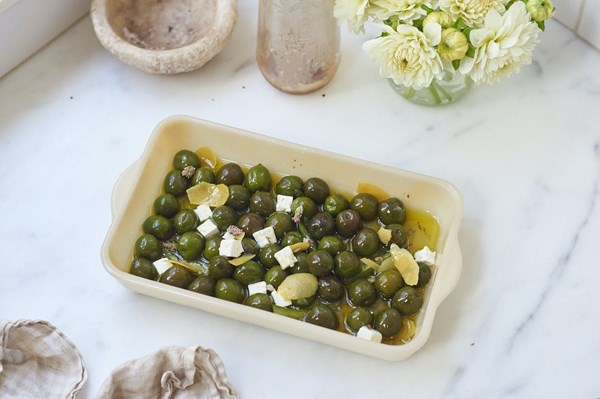 Gin marinated olives