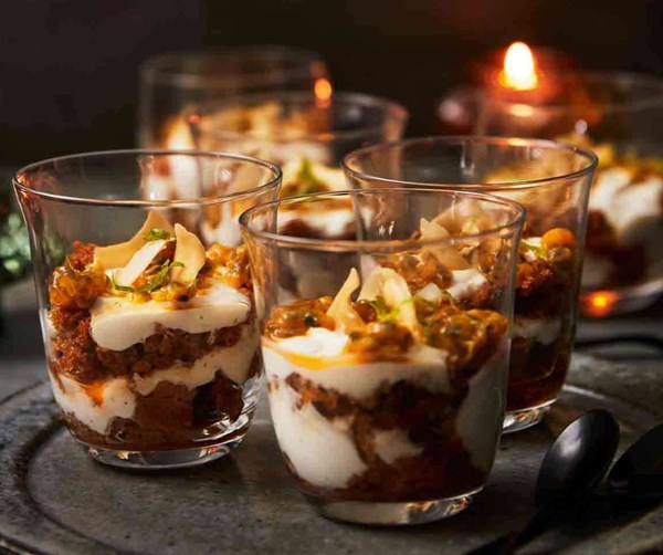 Ginger & passion fruit pots