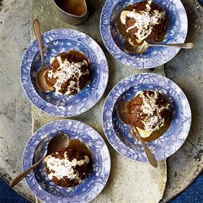 Ginger and brandy puddings