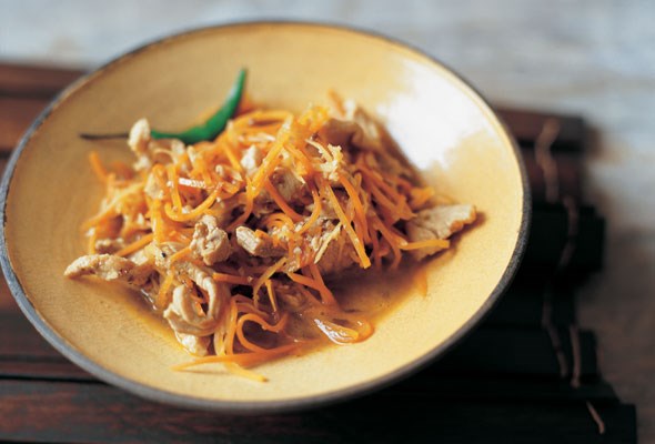 Ginger and carrot stir-fry