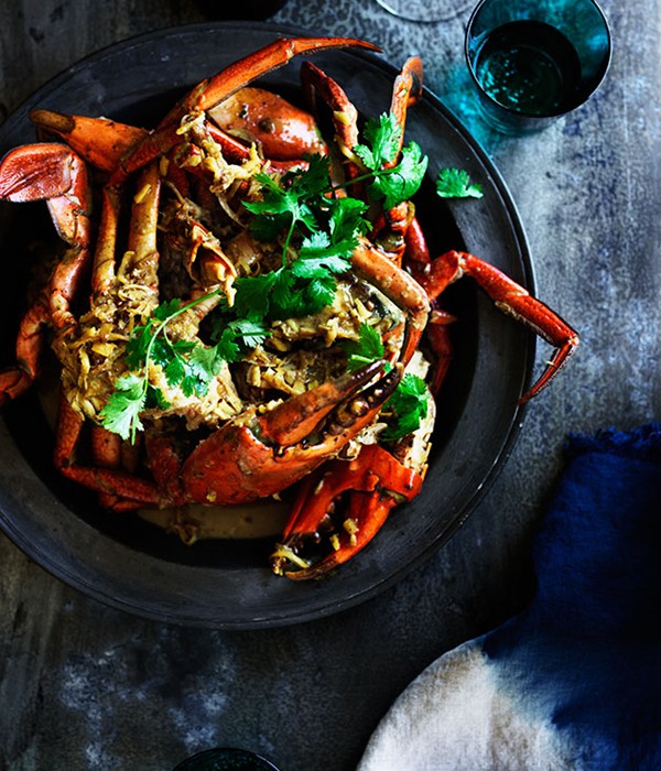 Ginger and coconut crab