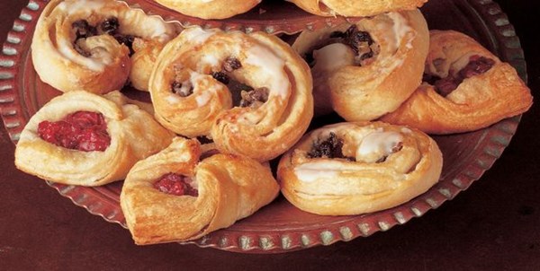 Ginger and raisin whirls