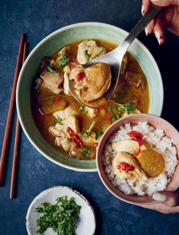 Ginger and rice wine chicken