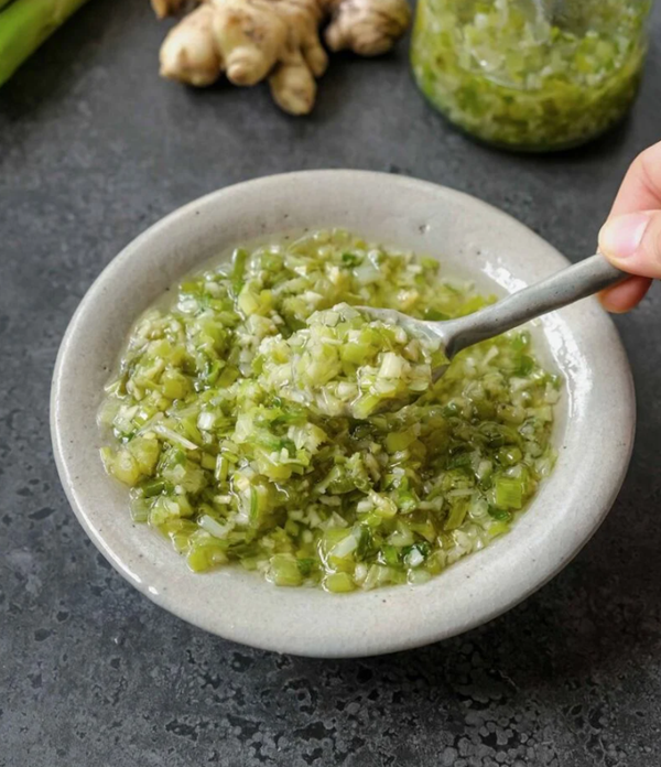 Ginger and scallion sauce