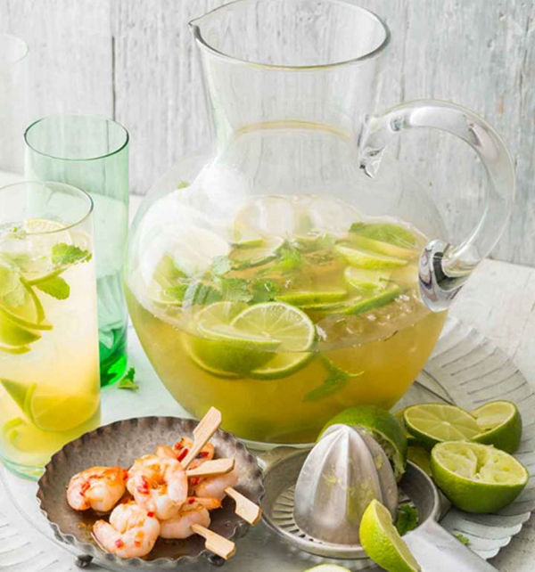 Ginger and whisky mojito
