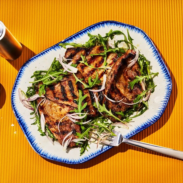 Ginger beer and mustard pork chops 