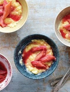 Ginger beer rhubarb rice