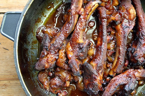 Ginger beer sticky ribs