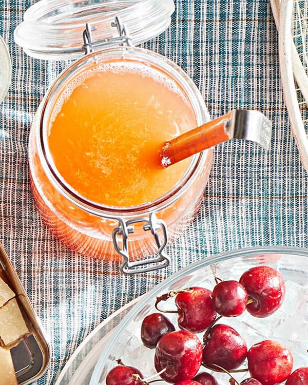 Ginger-Campari lager punch