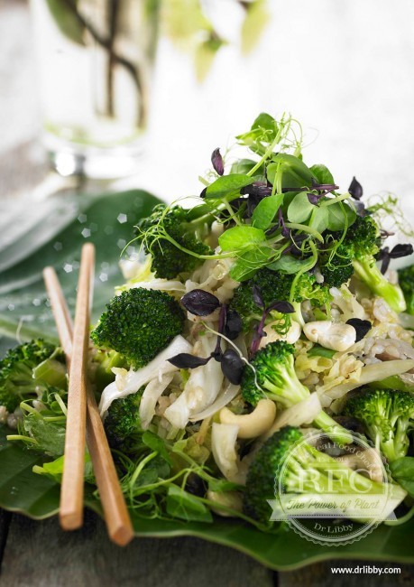 Ginger cashew and vegetable fried rice