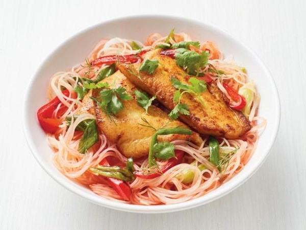 Ginger catfish with vermicelli