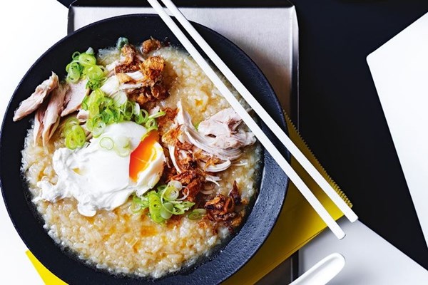 Ginger chicken congee