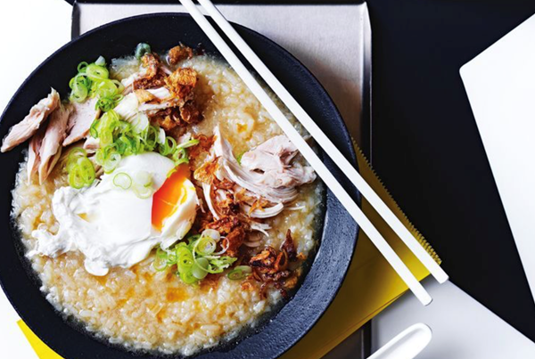 Ginger chicken congee