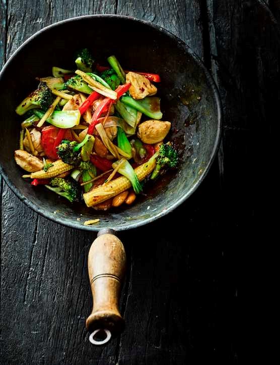Ginger chicken stir-fry