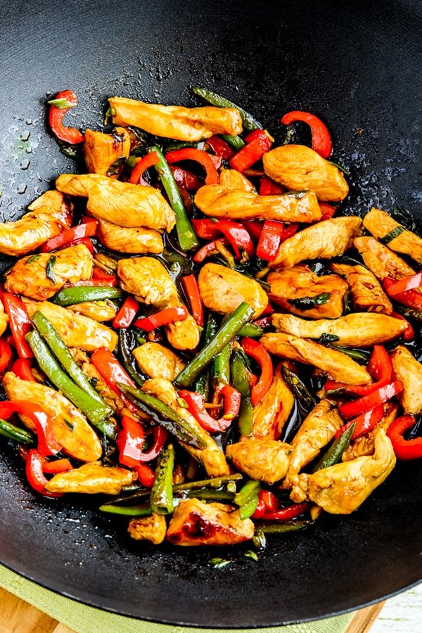 Ginger chicken stir fry