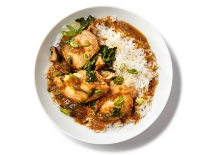 Ginger chicken with watercress