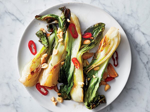 Ginger-chile bok choy