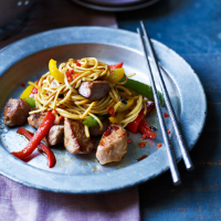 Ginger chilli pork stir-fry