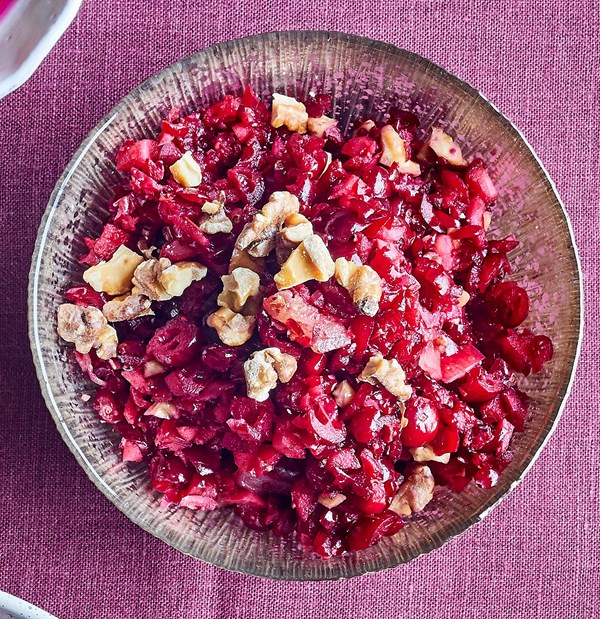 Ginger-cranberry relish