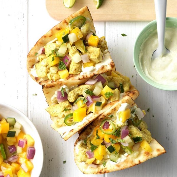 Ginger-curry chicken tacos