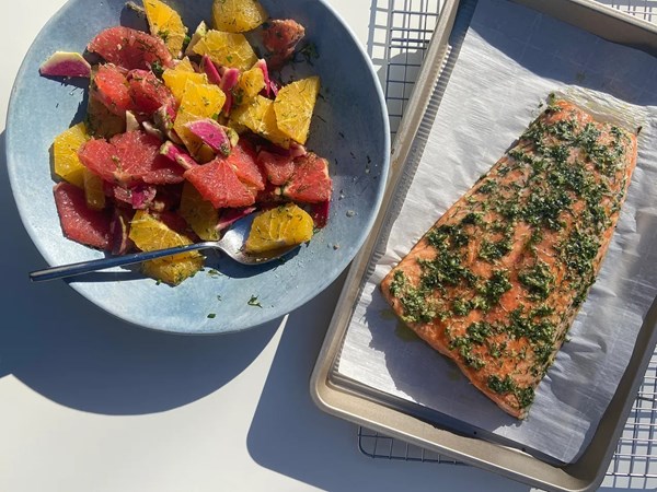 Ginger-dill salmon