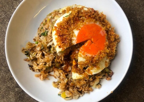Ginger egg fried rice