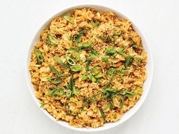 Ginger, garlic and scallion fried rice
