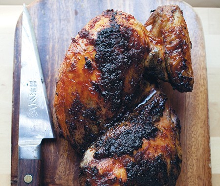Ginger-garlic half chicken