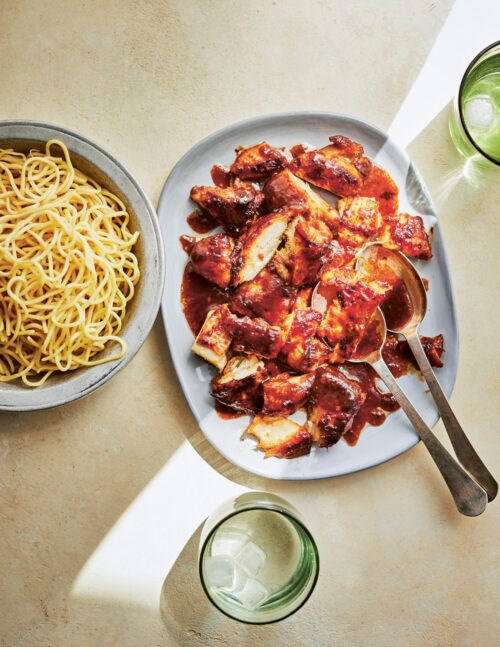 Ginger garlic hoisin-glazed chicken