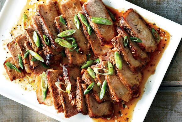 Ginger garlic pork chops