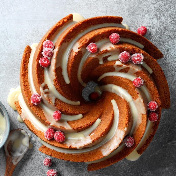 Ginger-glazed lemon bundt
