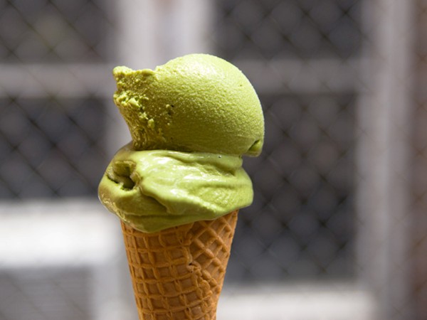 Ginger green tea ice cream